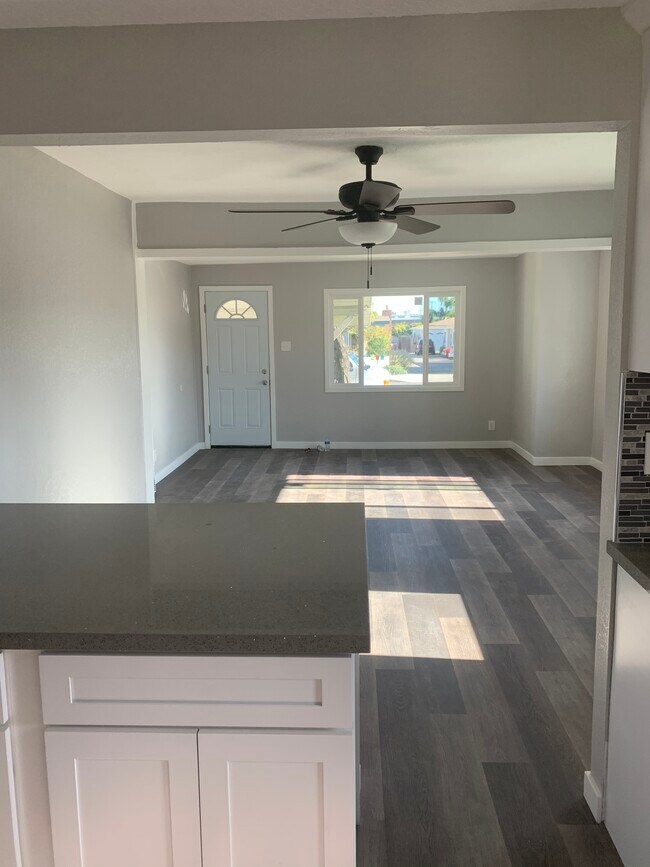 Living room and Dining room from kitchen - 428 Hamilton St