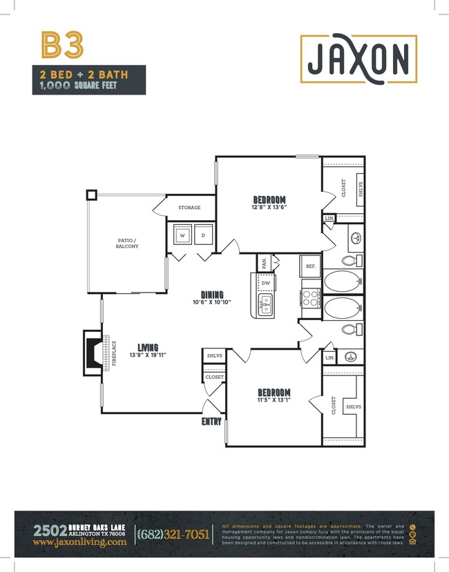 B3- 2Bed/2Bath - Jaxon