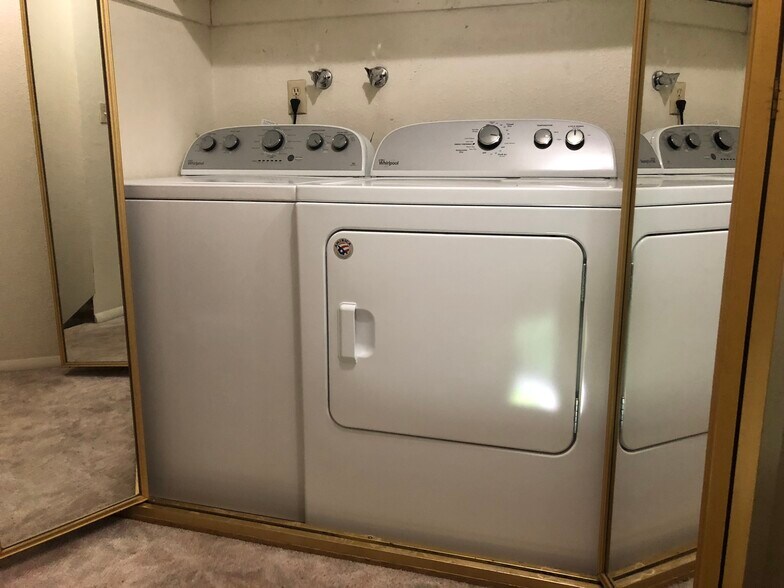 Washer and Dryer (included) upstairs with bedrooms. - 12 E Garfield St