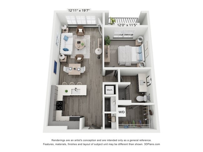 Floorplan - North End Apartments