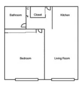 1BR/1BA - Van Dyke Apartments
