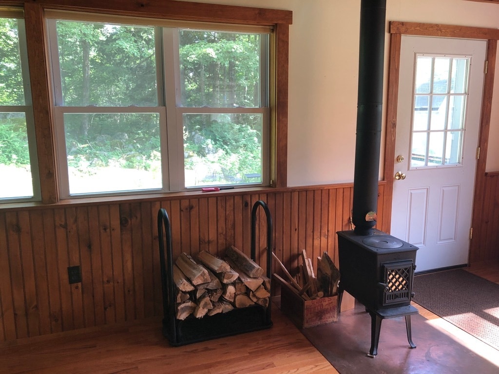 tiny little wood stove - 46 Wilmot Center Rd