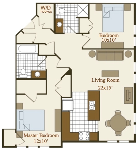 2BR/2BA - Hammarlee House