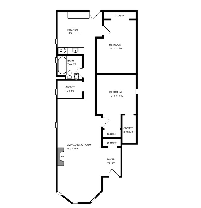 Floorplan - 2824 N Orchard