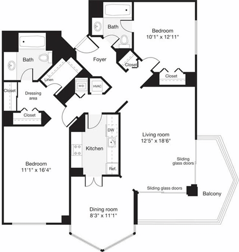 Floorplan - 2501 Porter