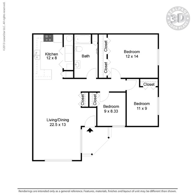 3BR/1BA - Villas of Rock Prairie