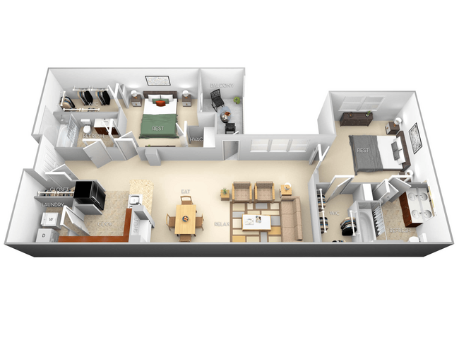 Floorplan - The Villagio Apartments