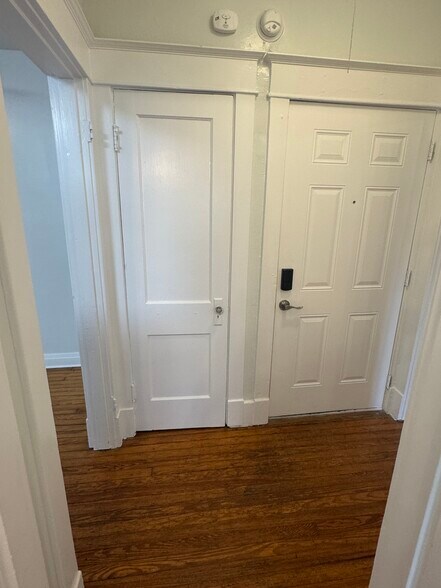 Back door (with keypad entry) and hall closet - 1333 Castlewood Ave