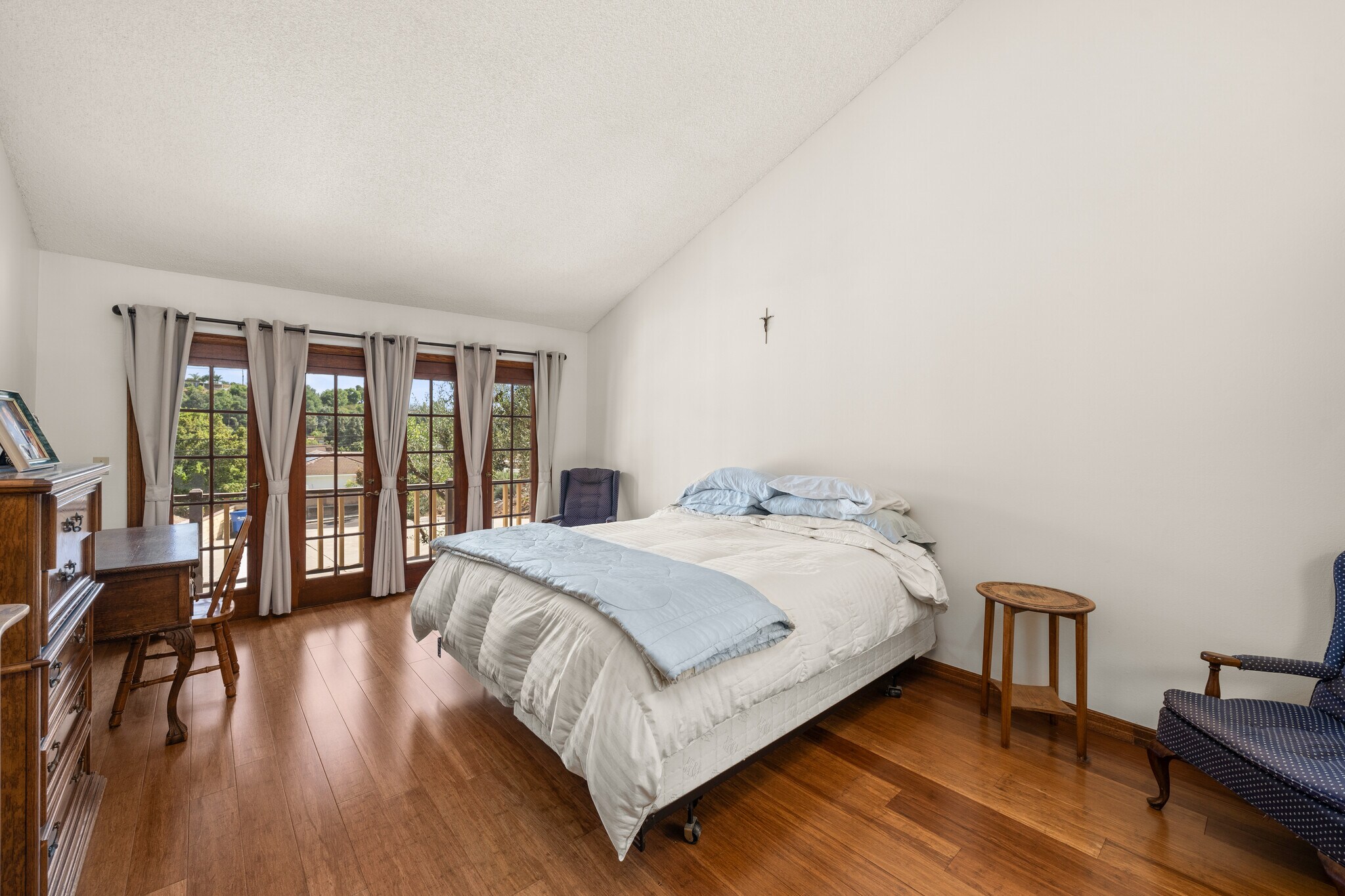 Master bedroom with 2 fully cedared wood closet with full view - 1557 E Puente St