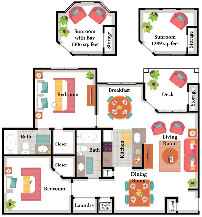 Floorplan - The Lakes at San Marcos Apartments