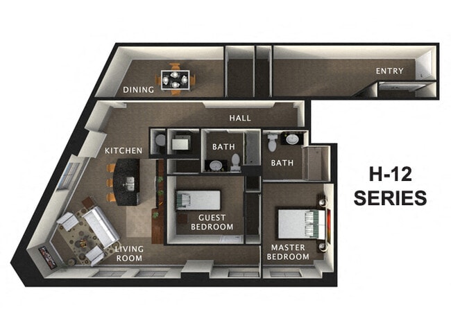 Floorplan - The Residences At Hanna