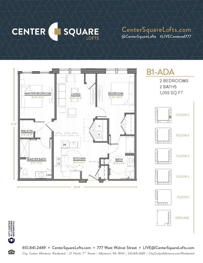 Floorplan - Center Square Lofts West