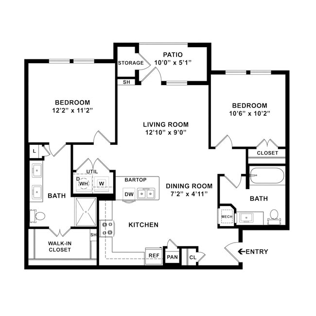 Floorplan - Palladium East Berry Street