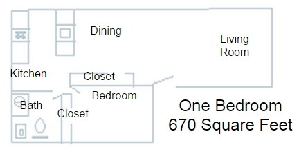 1BR/1BA - Las Flores Apartments
