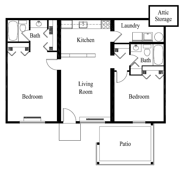Floorplan - Forest View Apartments