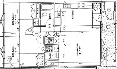 2BR/2BA - Cedar Villas Apartments