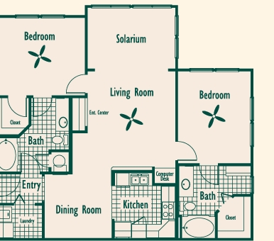 2BR/2BA - Barrington Park Condominiums