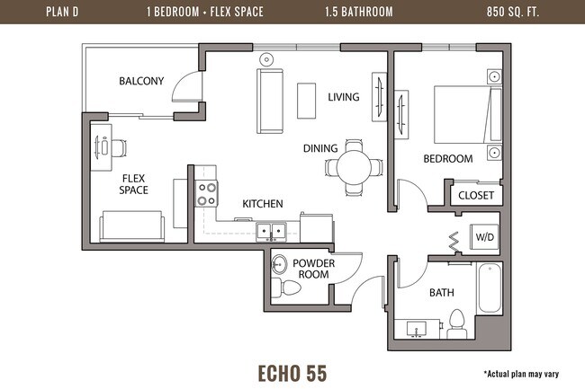 Floorplan - Echo 55