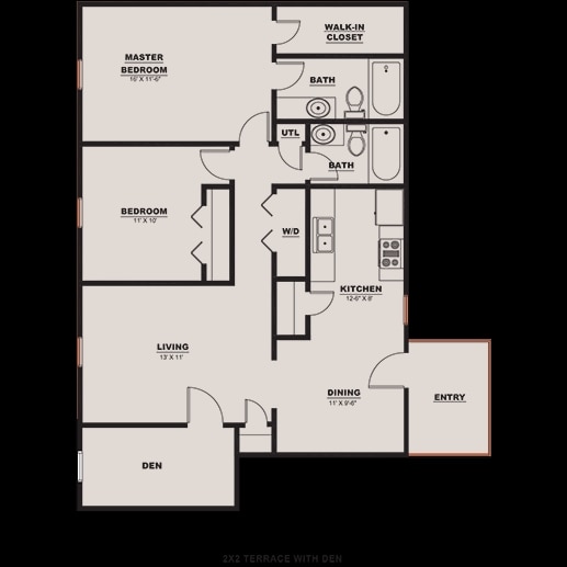 Unit 2×2 DEN - Centre at Peachtree Corners