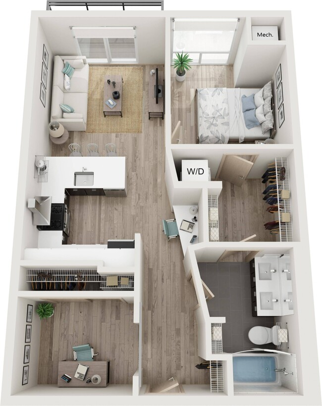 Floor Plan L - Ox-Op Apartments