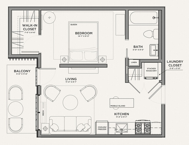 Floorplan - One West Drive