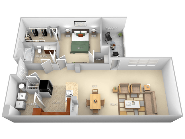 Floorplan - The Villagio Apartments