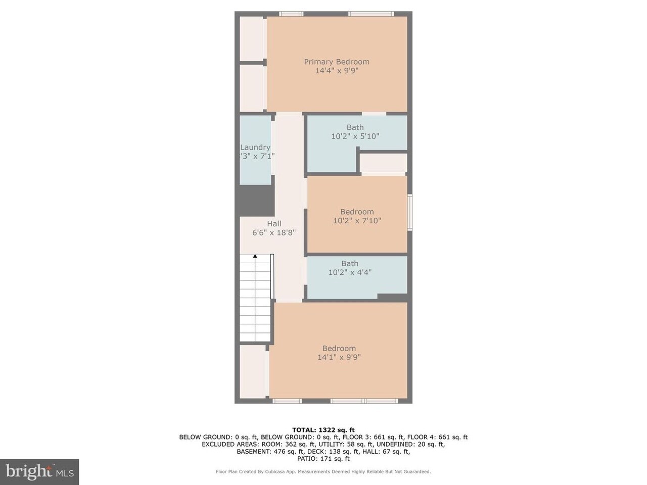 Upstairs - 1196 Holly St