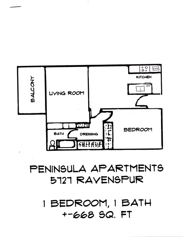 Floorplan - Peninsula Apartments