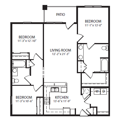 Floorplan - The Village at Hunters Run