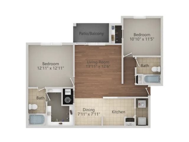 Floorplan - Riviera Apartments