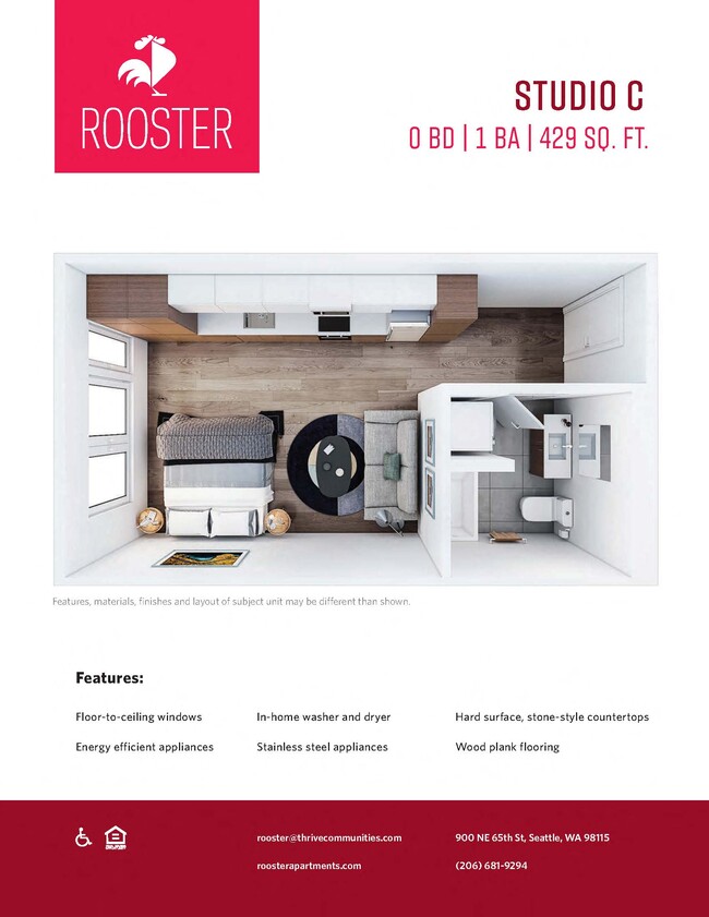 Floorplan - Rooster Apartments