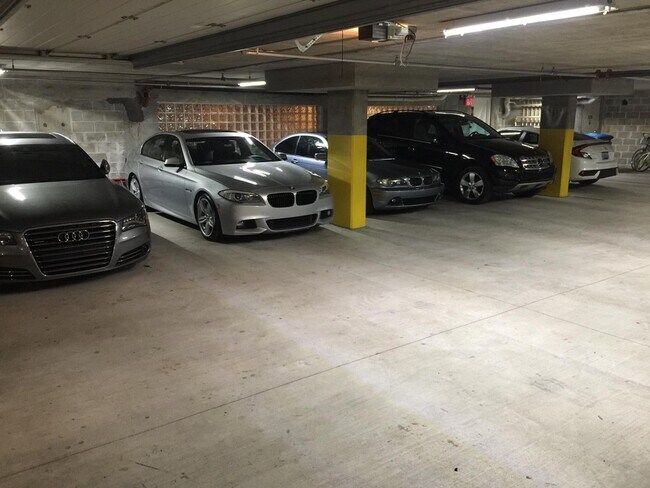 One indoor space per unit additional parking in city lots at the rear - 128 S Beach St