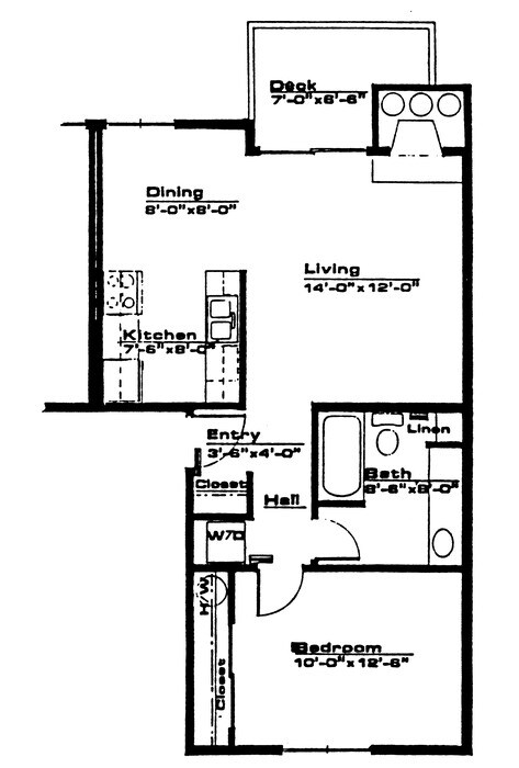 Floorplan - Hunters Glen Apartments