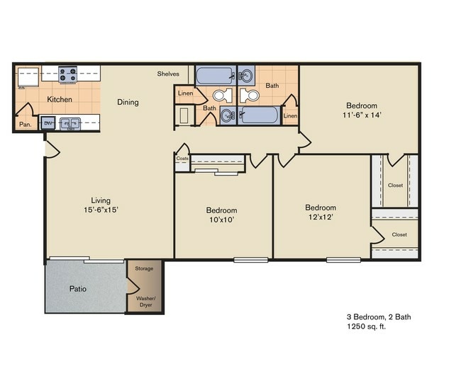 Woods 3A Floorplan.jpg - Shadow Wood Apartments