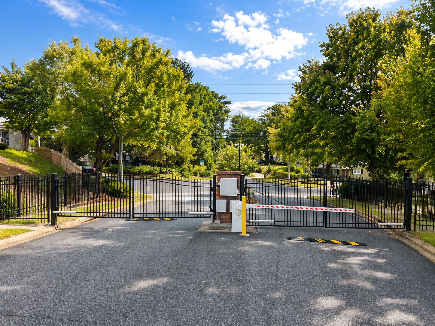 Secure gated community entrance offering added privacy and peace of mind. - 2143 Somerset Pl SE
