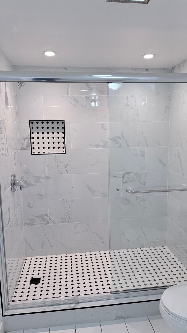 Brand new bathroom and shower - 7617 De Longpre Ave