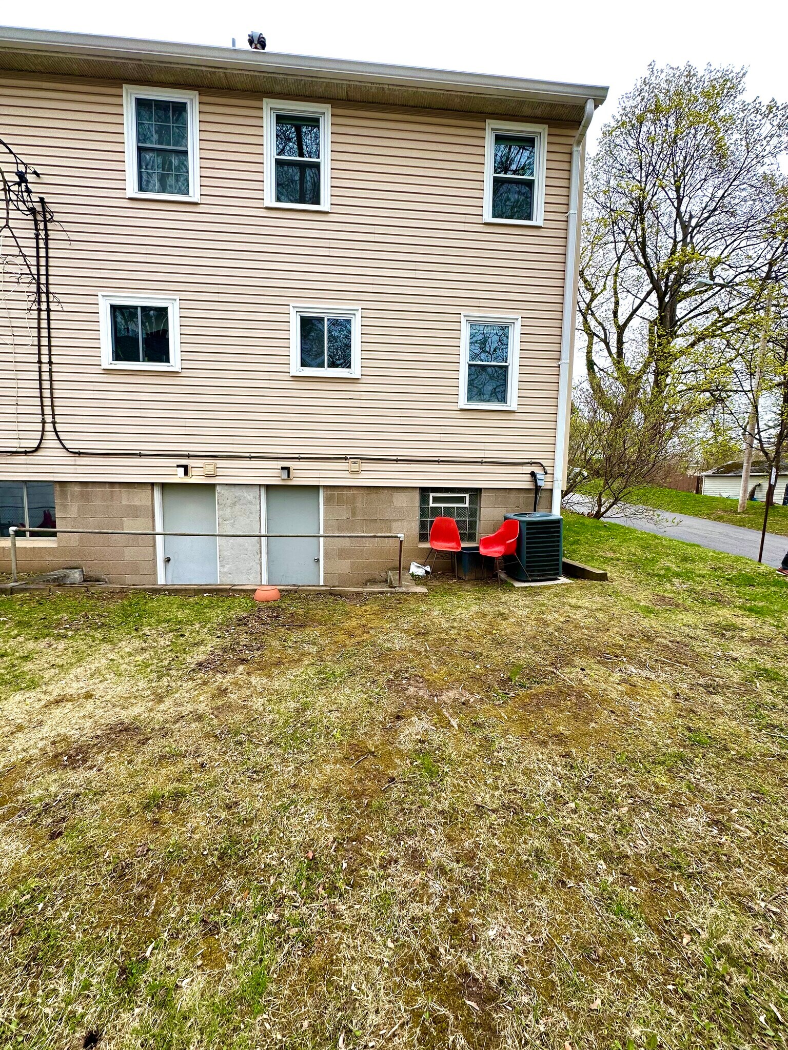 Back yard with walk out access from the lower level - 1082H Mount Hope Ave