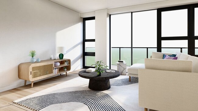 Living room - 600 NE 36th St