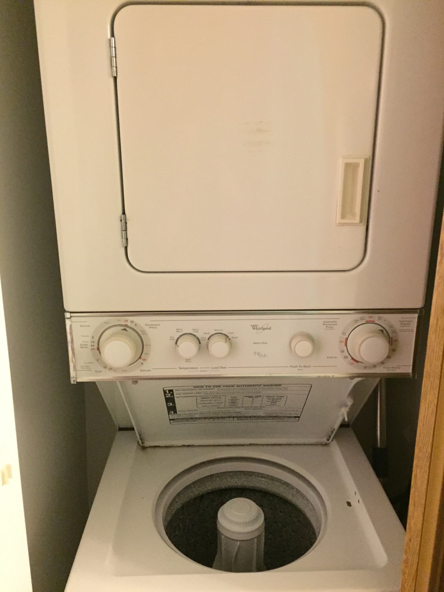 Washer & Dryer in master bathroom - 707 College Ave
