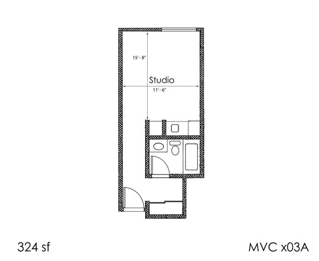 Floorplan - Midvale Court Apartments Westwood