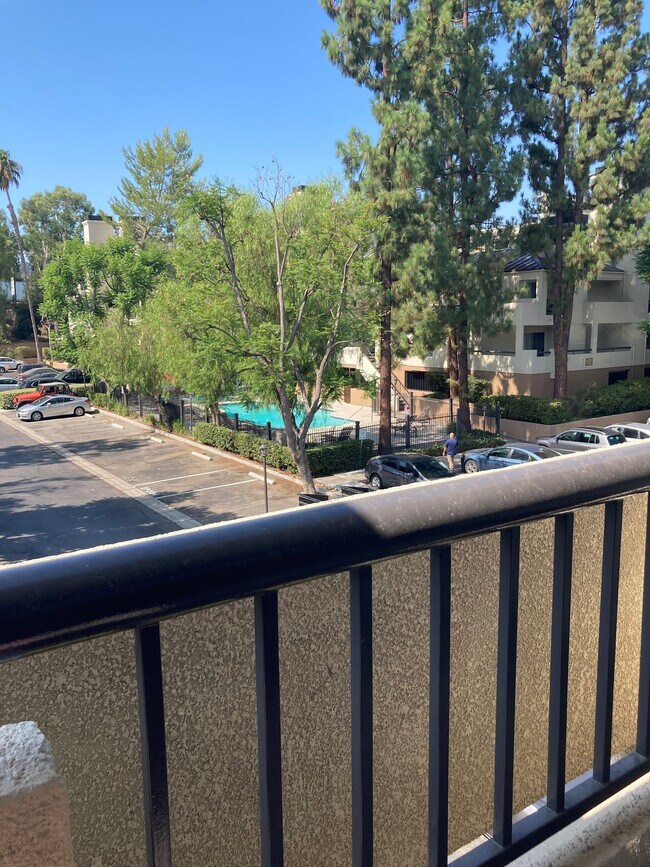 view of small pool from unit - 5535 Canoga Ave