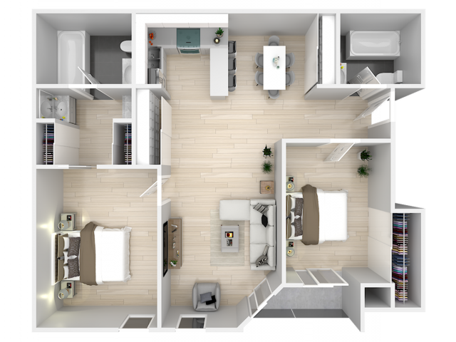 2 Bedroom 2 Bath - BOA-Bolero Apartments