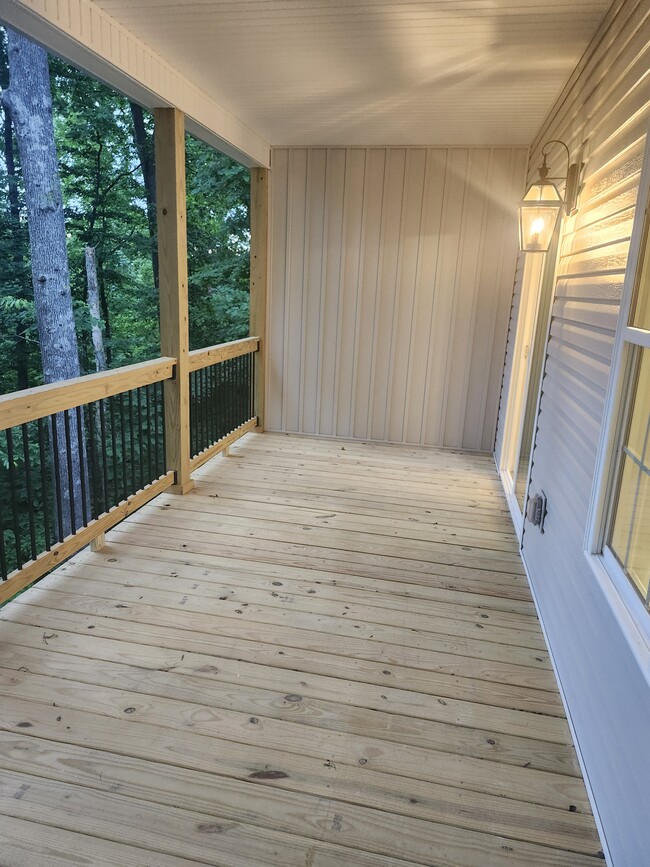 Each townhouse has a private back deck - 349 Beechwood Ln