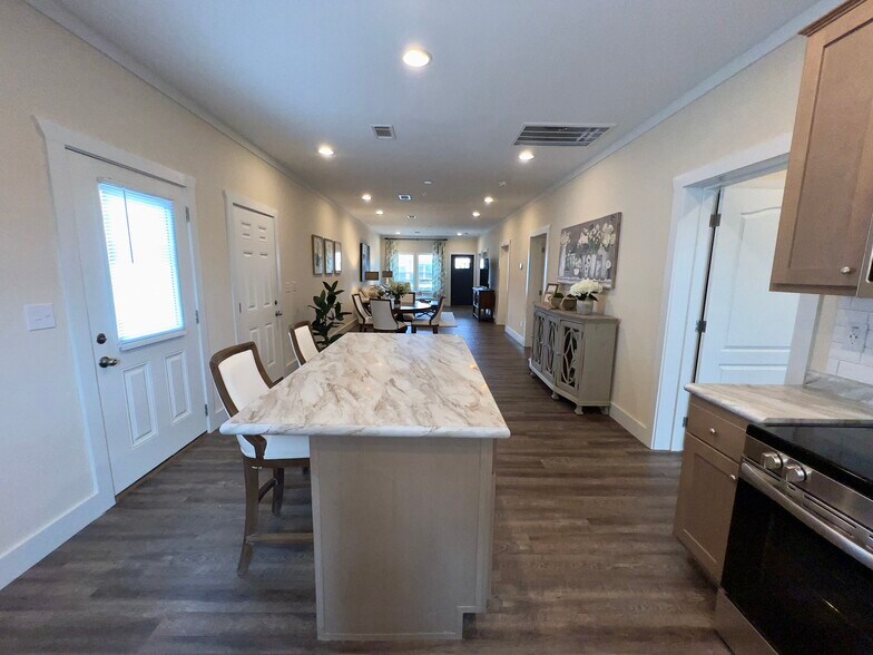 Kitchen View into Living Room with Furniture - 600 Vera K Ct