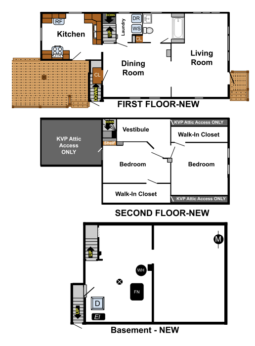 Floor Plans - 1523 Martin Ave