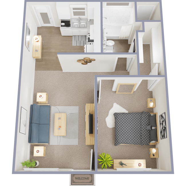 Floorplan - Country Club Apartments