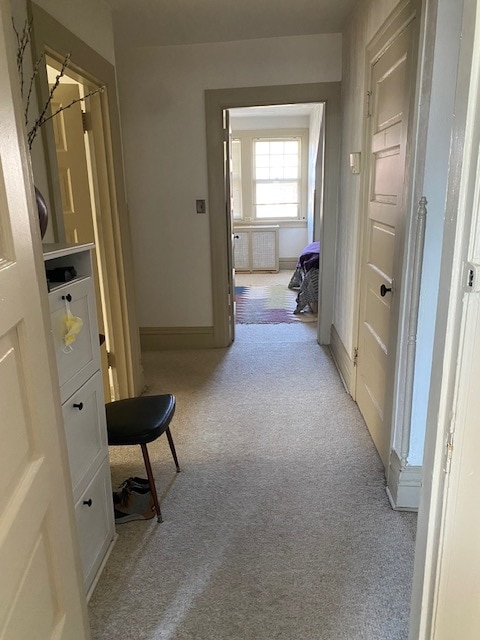 Hallway looking from living room towards bedroom - 1360 Denniston St