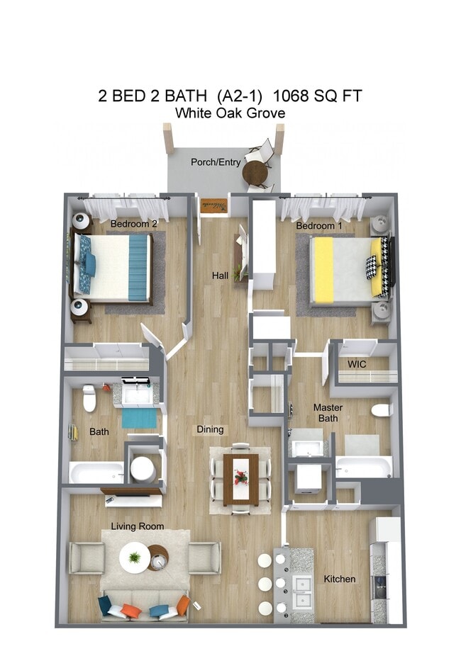 Floorplan - White Oak Grove Apartments