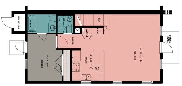 Townhome 1st Floor - Old Row at Cloverdale