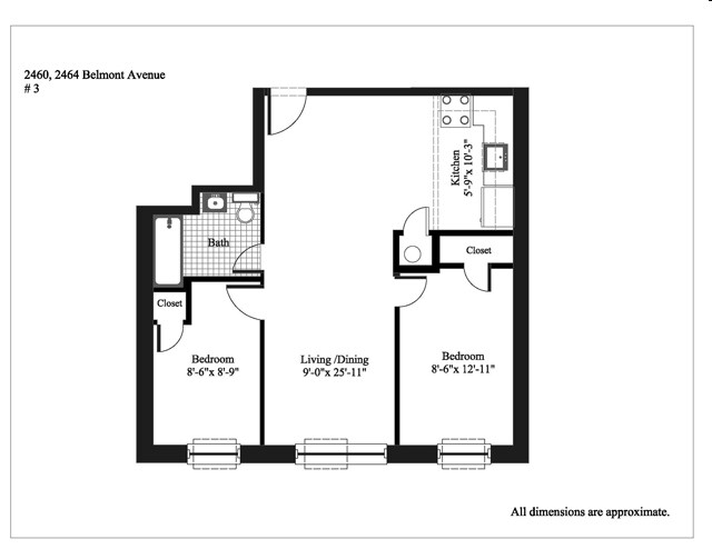 2BR/1BA - Little Italy/Fordham University Gardens